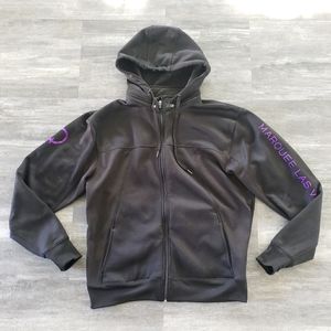 Black Purple Marquee Hoodie Zip Up